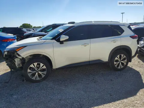 2021 Nissan Rogue Sv VIN 5N1AT3BB3MC670458 фото 1