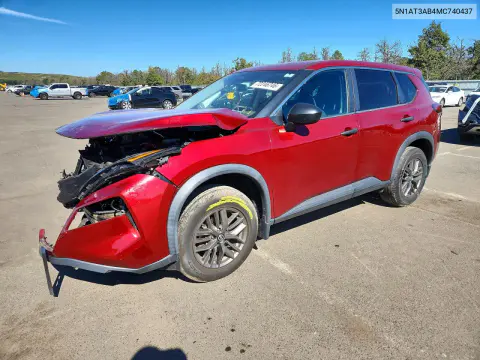2021 Nissan Rogue S VIN 5N1AT3AB4MC740437 фото 1