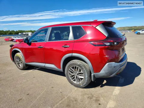 2021 Nissan Rogue S VIN 5N1AT3AB4MC740437 фото 2