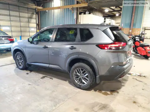 2021 Nissan Rogue S VIN 5N1AT3AB6MC708279 фото 2
