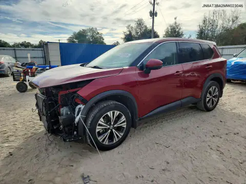 JN8AT3BA2MW023046 — 2021 Nissan Rogue, Передня частина, фото до ремонту