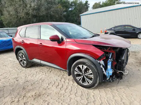 JN8AT3BA2MW023046 — 2021 Nissan Rogue, фото 4 з Copart, Передня частина