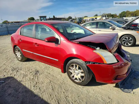 2010 Nissan Sentra 2.0 VIN 3N1AB6AP4AL700592 фото 4