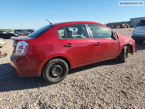 2012 Nissan Sentra 2.0 VIN 3N1AB6AP2CL697145 фото 3