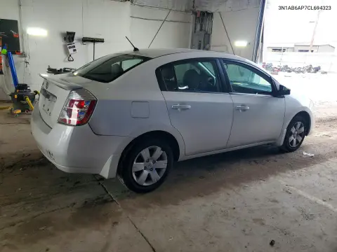 2012 Nissan Sentra 2.0 VIN 3N1AB6AP7CL694323 фото 3