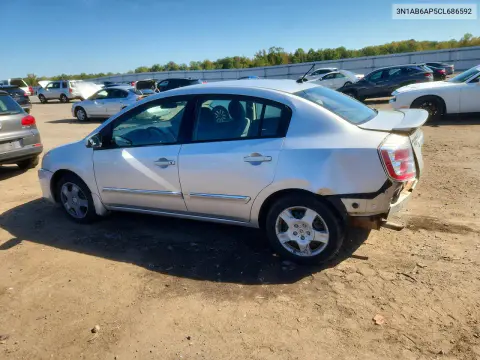 2012 Nissan Sentra 2.0 VIN 3N1AB6AP5CL686592 фото 2