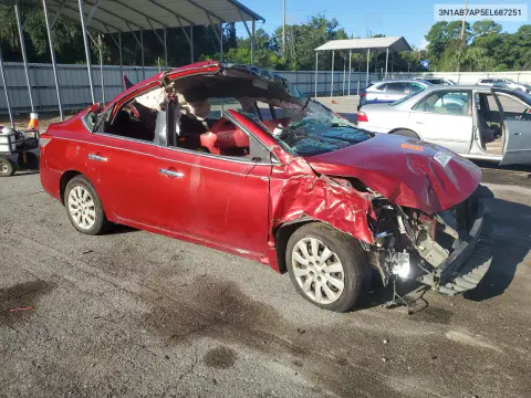 2014 Nissan Sentra S VIN 3N1AB7AP5EL687251 фото 4