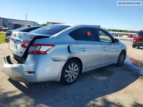2014 Nissan Sentra Sv VIN 3N1AB7AP4EY210698 фото 3