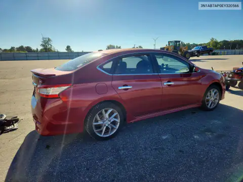 3N1AB7AP0EY320566 — 2014 Nissan Sentra, фото 3 с аукциона Copart 20.10.2026, Мелкие вмятины и царапины