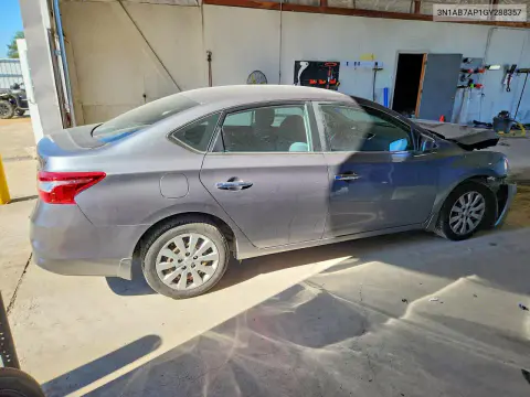 2016 Nissan Sentra S VIN 3N1AB7AP1GY288357 фото 3