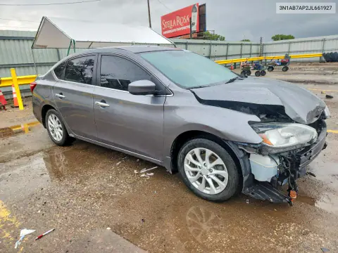 2018 Nissan Sentra Sv VIN 3N1AB7AP2JL661927 фото 4