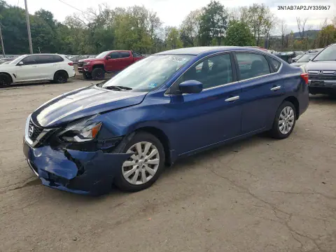2018 Nissan Sentra S VIN 3N1AB7AP2JY335967 фото 1