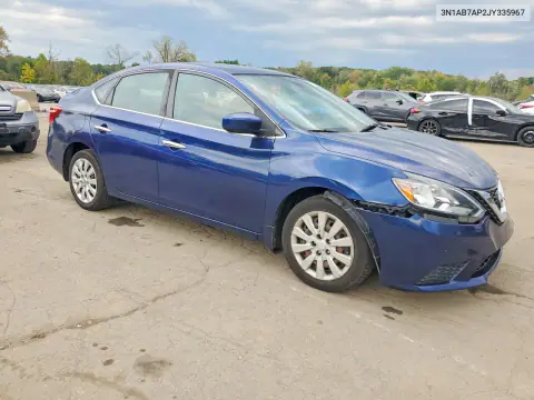 2018 Nissan Sentra S VIN 3N1AB7AP2JY335967 фото 4