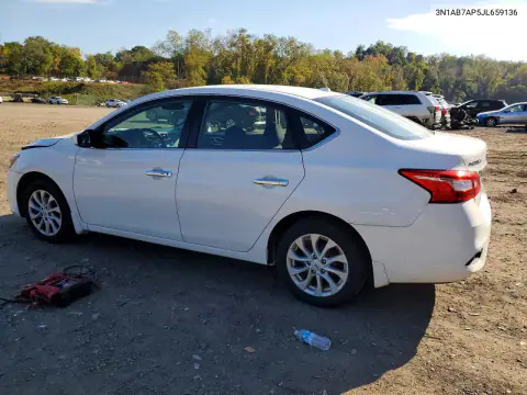 3N1AB7AP5JL659136 — 2018 Nissan Sentra, ფოტო 2, Copart 26.10.2026, წინა ნაწილი