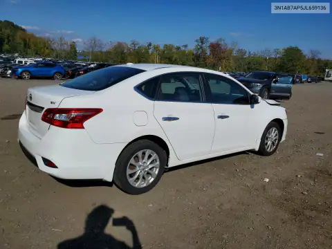 3N1AB7AP5JL659136 — 2018 Nissan Sentra, ფოტო 3, Copart 26.10.2026, წინა ნაწილი