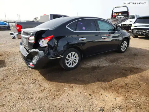 3N1AB7AP8JL625207 — 2018 Nissan Sentra, ფოტო 3, Copart, უკანა ნაწილი