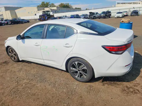 2021 Nissan Sentra Sv VIN 3N1AB8CVXMY209314 фото 2
