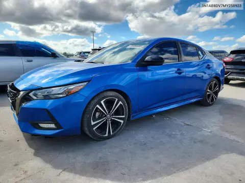 2021 Nissan Sentra Sr VIN 3N1AB8DV7MY258923 фото 1