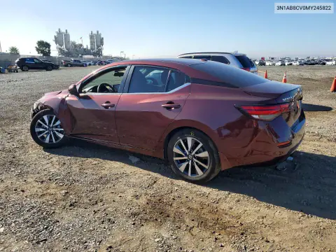 2021 Nissan Sentra Sv VIN 3N1AB8CV0MY245822 фото 2