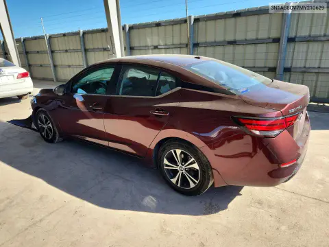 2021 Nissan Sentra Sv VIN 3N1AB8CV7MY210629 фото 2
