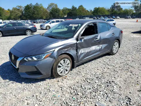 3N1AB8BV0MY218671 — 2021 Nissan Sentra, Бокова частина, фото до ремонту