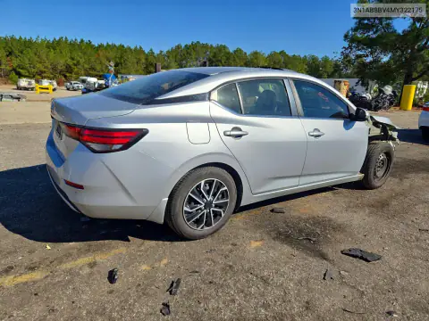 3N1AB8BV4MY322175 — 2021 Nissan Sentra, foto 3 de Copart, Parte delantera