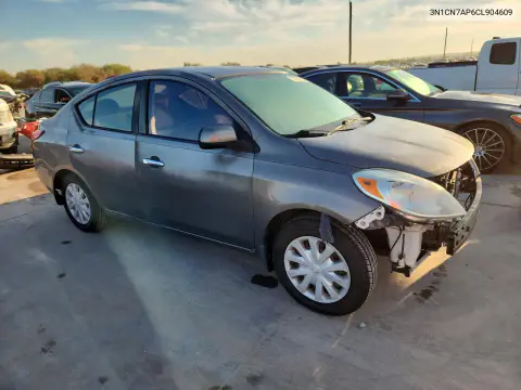 2012 Nissan Versa 1.6 S VIN 3N1CN7AP6CL904609 фото 4