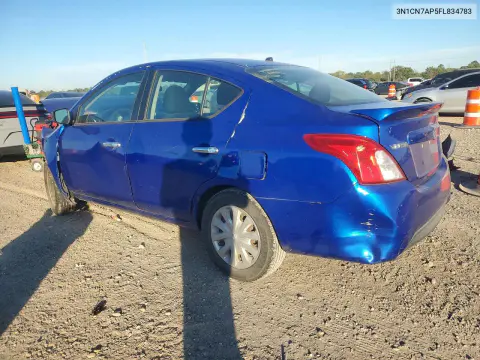 2015 Nissan Versa 1.6 Sv VIN 3N1CN7AP5FL834783 фото 2