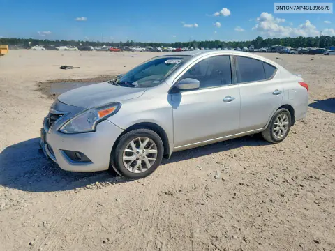 3N1CN7AP4GL896578 — 2016 Nissan Versa, Передняя часть, фото до ремонта