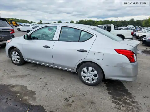 3N1CN7AP7GL835788 — 2016 Nissan Versa, photo 2 from Copart, Front end