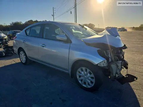 2016 Nissan Versa 1.6 Sv VIN 3N1CN7AP3GL908672 фото 4