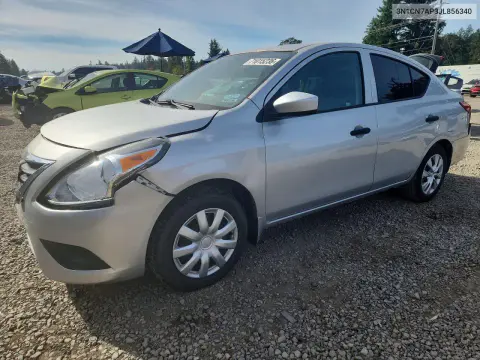 3N1CN7AP3JL856340 — 2018 Nissan Versa, Front end, before-repair photos
