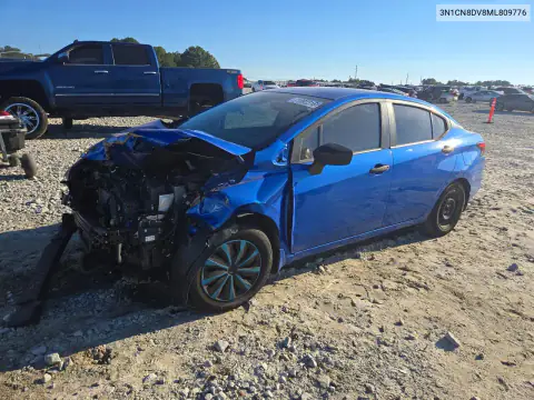 3N1CN8DV8ML809776 — 2021 Nissan Versa, Передня частина, фото до ремонту