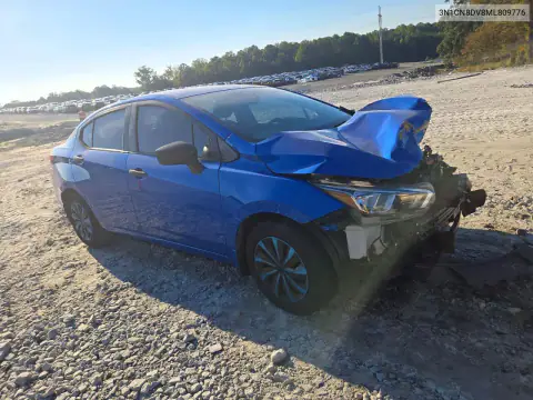 3N1CN8DV8ML809776 — 2021 Nissan Versa, фото 4 з Copart 28.10.2026, Передня частина