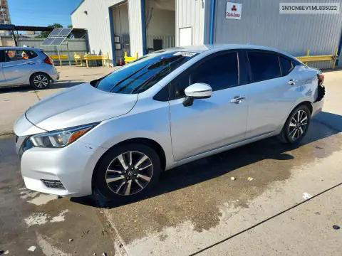 3N1CN8EV1ML835022 — 2021 Nissan Versa, Rear end, before-repair photos