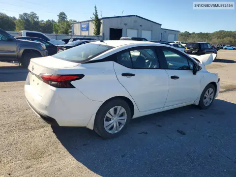 2021 Nissan Versa S VIN 3N1CN8DV5ML892454 фото 3