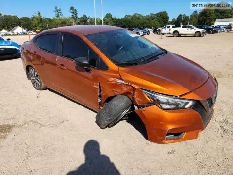 2021 Nissan Versa Sr VIN 3N1CN8FV2ML805588 фото 4