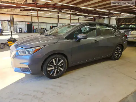 3N1CN8EV7ML876691 — 2021 Nissan Versa, Undercarriage damage, before-repair photos