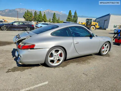 2000 Porsche 911 Carrera 2 VIN WP0AA2997YS621783 фото 3
