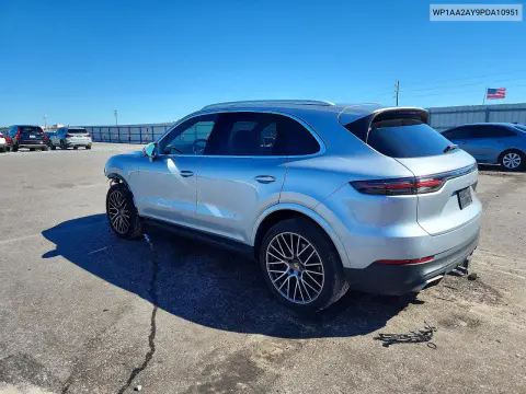 2023 Porsche Cayenne Base VIN WP1AA2AY9PDA10951 фото 2