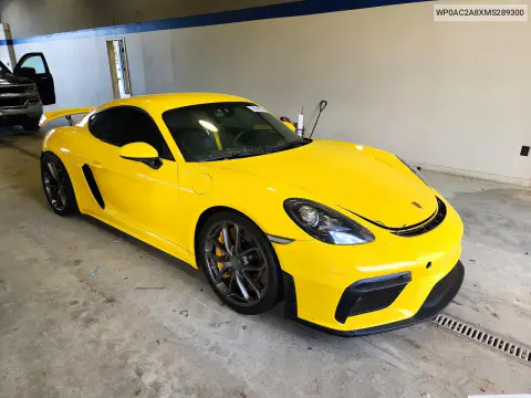 2021 Porsche Cayman Gt4 VIN WP0AC2A8XMS289300 фото 4