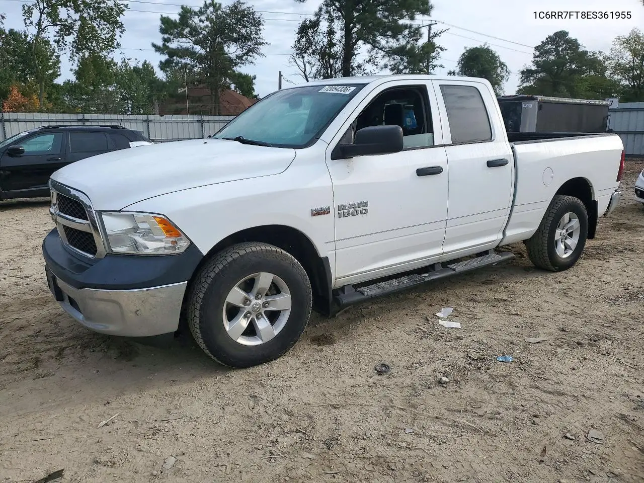 2014 Ram 1500 St VIN 1C6RR7FT8ES361955 фото 1