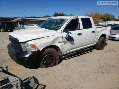3C6RR7KT1FG680418 — 2015 RAM 1500, Опрокидывание, фото до ремонта