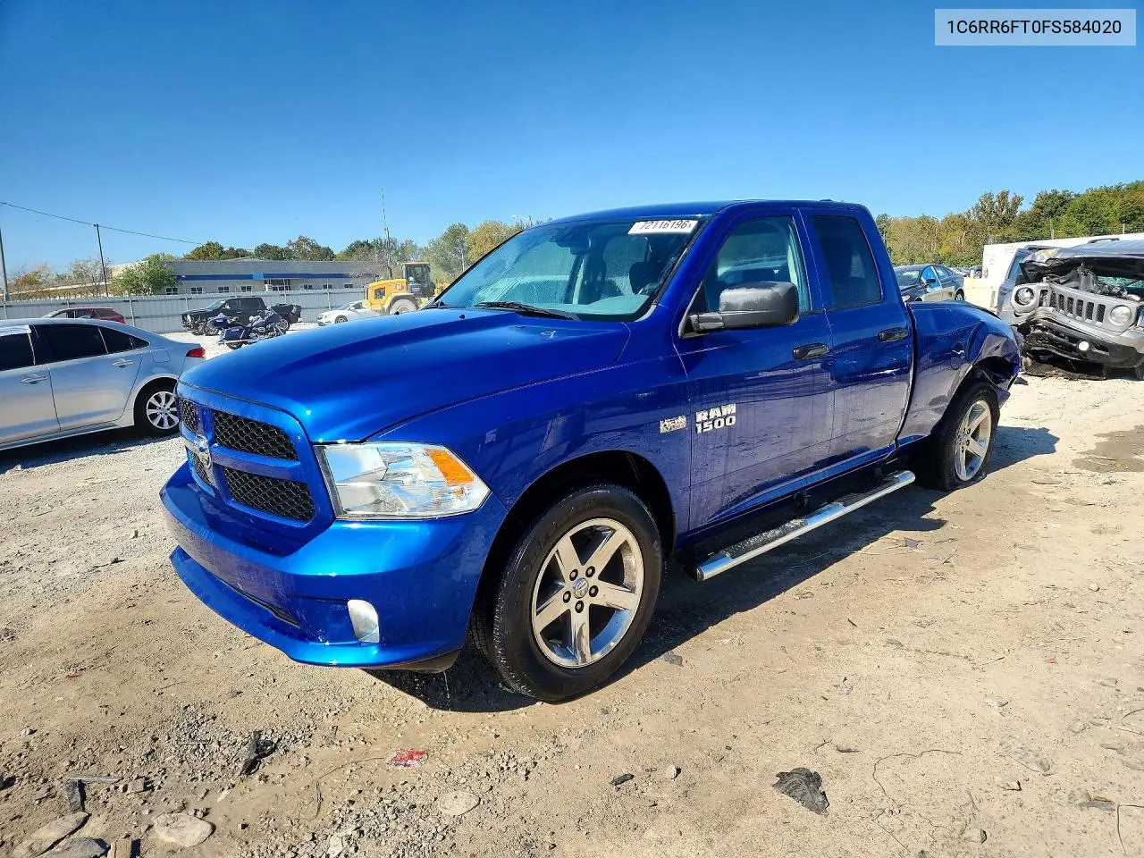 2015 Ram 1500 St VIN 1C6RR6FT0FS584020 фото 1