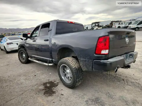 1C6RR7KT1FS778261 — 2015 RAM 1500, фото 2 с аукциона Copart, Передняя часть