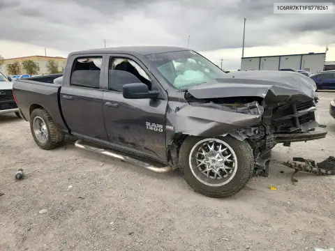 1C6RR7KT1FS778261 — 2015 RAM 1500, фото 4 с аукциона Copart, Передняя часть