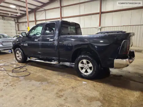 1C6RR7GT3GS228120 — 2016 RAM 1500, photo 2 from Copart, Rear end