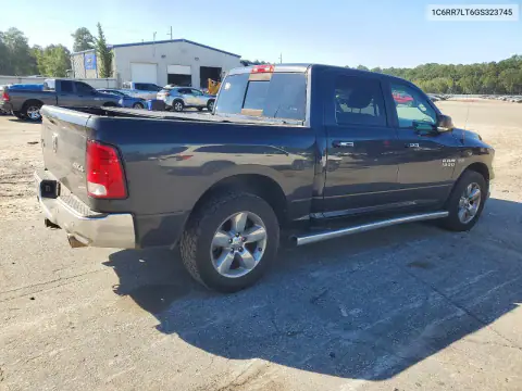 1C6RR7LT6GS323745 — 2016 RAM 1500, фото 3 с аукциона Copart, Передняя часть