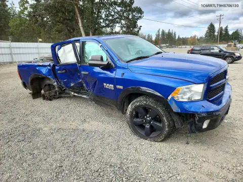 1C6RR7LT9HS706130 — 2017 RAM 1500, photo 4 from Copart, Side