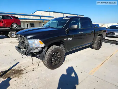 3C6RR7KT2HG523967 — 2017 RAM 1500, Передняя часть, фото до ремонта